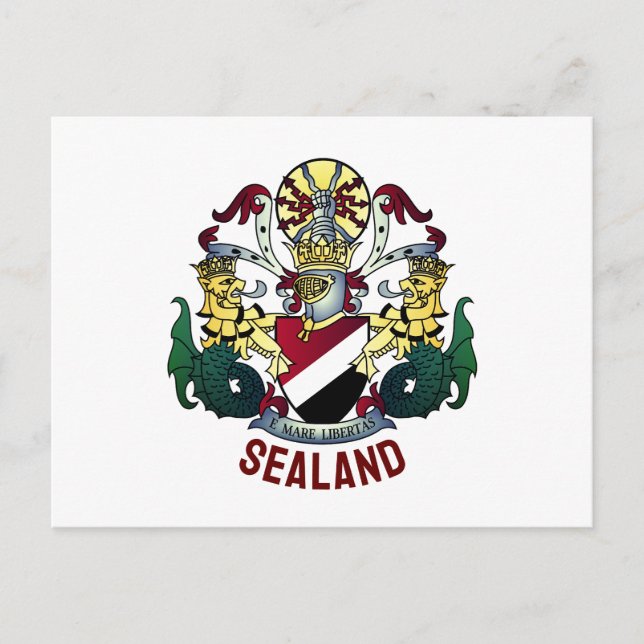 Wappen des Fürstentums Seeland Postkarte (Vorderseite)