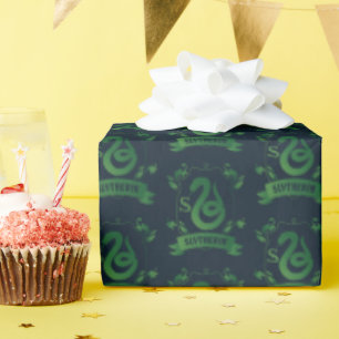 Wappen des Hauses SLYTHERIN™ mit Ornamenten Geschenkpapier