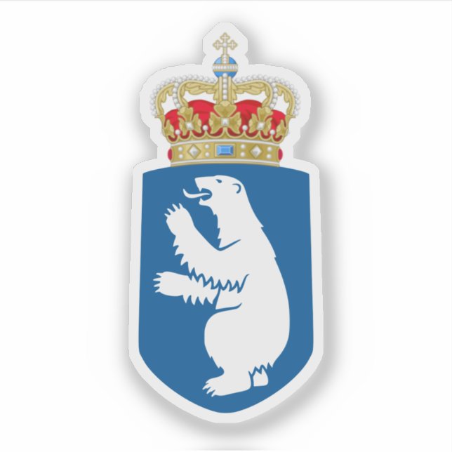 Wappen des Hohen Kommissars Grönlands Aufkleber (Vorderseite)