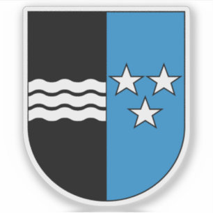 Wappen des Kantons Aargau, Schweiz Aufkleber