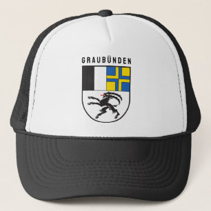 Wappen des Kantons Graubünden, Schweiz Truckerkappe