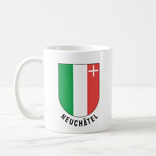 Wappen des Kantons Neuchâtel Kaffeetasse (Links)