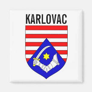 Wappen des Komitats Karlovac, Kroatien Magnet