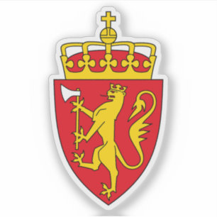 Wappen des Königreichs Norwegen Aufkleber