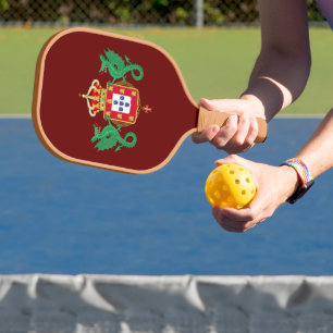 Wappen des Königreichs Portugal 1640-1910 Pickleball Schläger