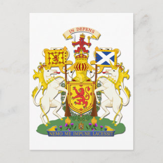 Wappen des Königreichs Schottland Postkarte