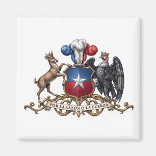 Wappen des Landes Chile Symbol Emblem Flagge Magnet