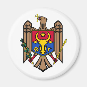 Wappen des Landes Moldawien Symbol Emblem Flagge Magnet