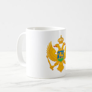 Wappen des Landes Montenegro Symbol Emblem Flagge Kaffeetasse