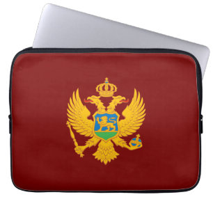 Wappen des Landes Montenegro Symbol Emblem Flagge Laptopschutzhülle