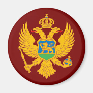 Wappen des Landes Montenegro Symbol Emblem Flagge Magnet