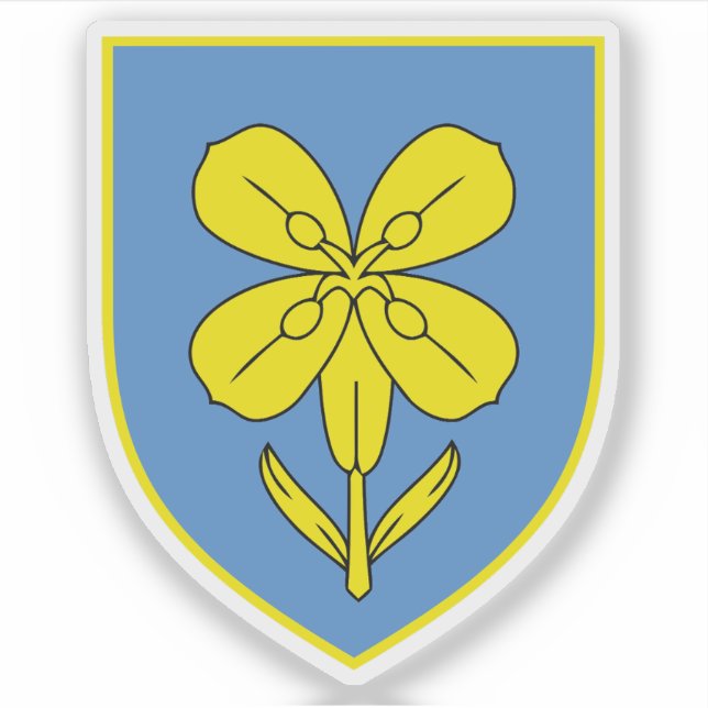 Wappen des Landkreises Lika-Senj, Kroatien Aufkleber (Vorderseite)