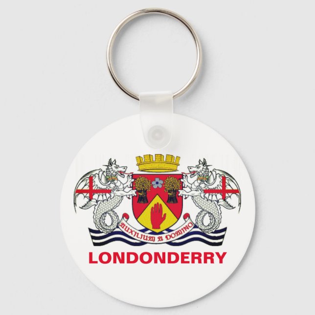 Wappen des Landkreises Londonderry, N. Irland Schlüsselanhänger (Vorderseite)