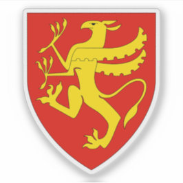 Wappen des Landkreises Troms, Norwegen Aufkleber