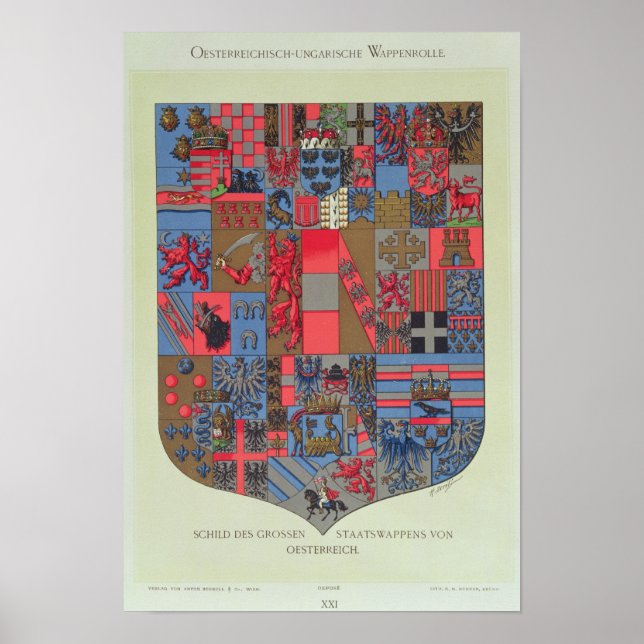 Wappen des österreichisch-ungarischen Reiches Poster (Vorne)