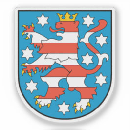 Wappen des Thüringer Staat, Deutschland Aufkleber