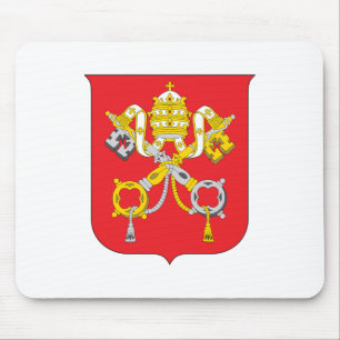 Wappen des Vatikans Landes Wappensymbol Emblem Fla Mousepad