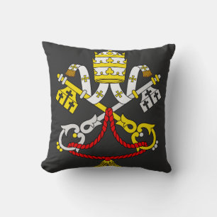 Wappen des Vatikans Premium-Fine-Art-Emblem Kissen
