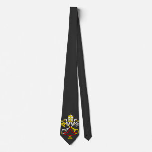 Wappen des Vatikans Premium-Kunst-Emblem Krawatte