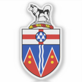 Wappen des Yukon-Territoriums, Kanada Aufkleber
