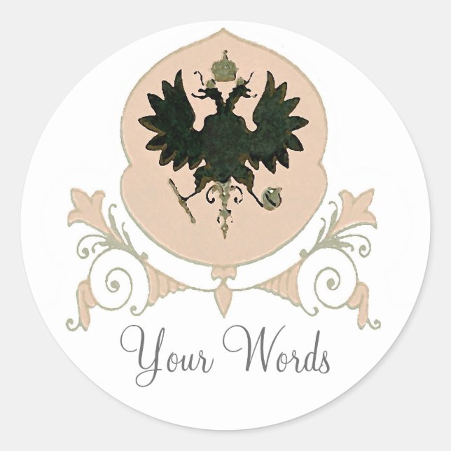 Wappen Design ~ 20 Aufkleber (Vorderseite)