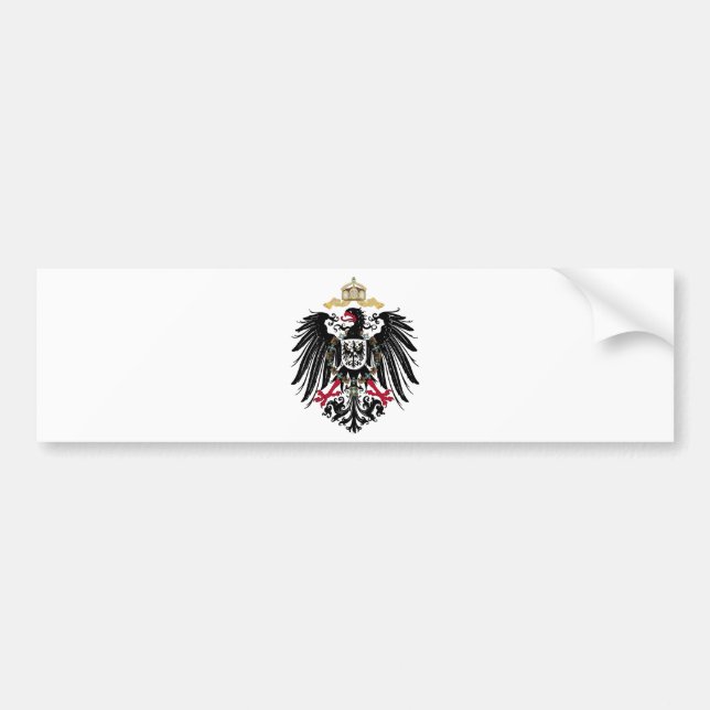 Wappen Deutsches Reich 1889 Reichsadler Autoaufkleber (Vorne)
