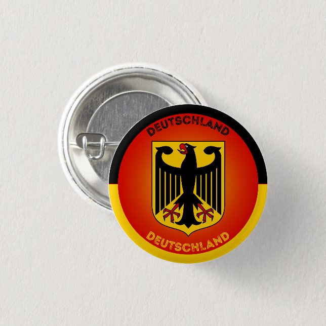 Wappen Deutschlands in Kreisform Button (Vorne & Hinten)