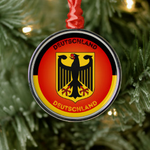 Wappen Deutschlands in Kreisform Ornament Aus Metall