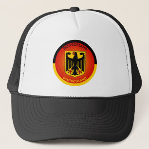 Wappen Deutschlands in Kreisform Truckerkappe
