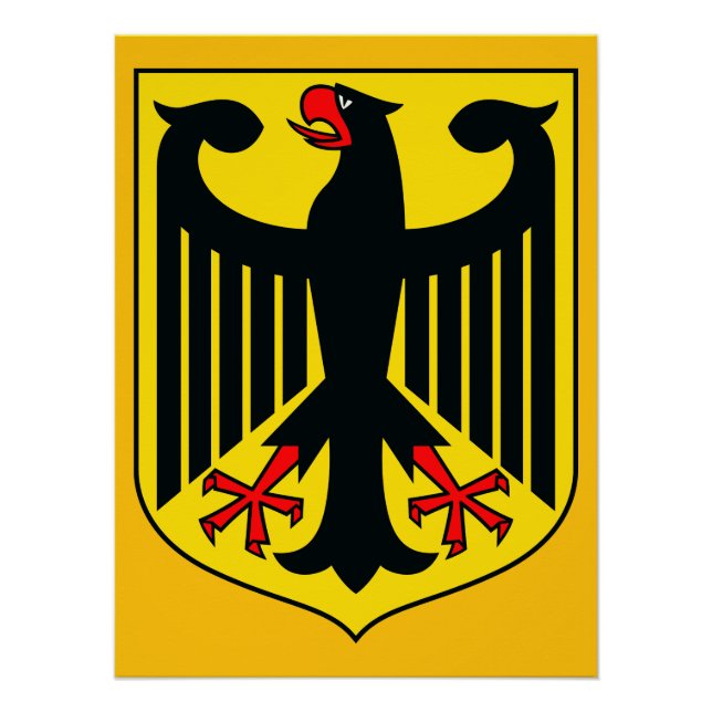 Wappen Deutschlands Poster (Vorderseite)