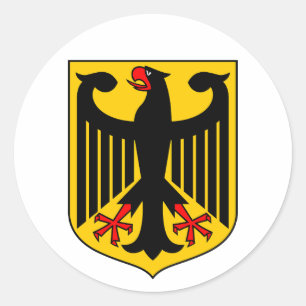 Wappen Deutschlands Runder Aufkleber