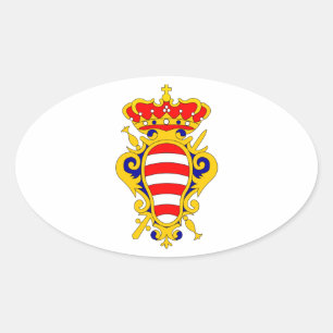 Wappen Dubrovniks - Kroatien Ovaler Aufkleber