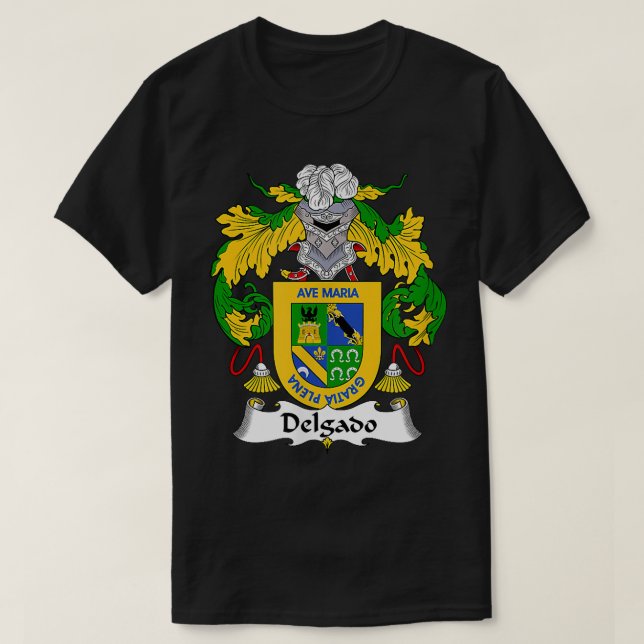 Wappen-Familienwappen Delgado T-Shirt (Design vorne)