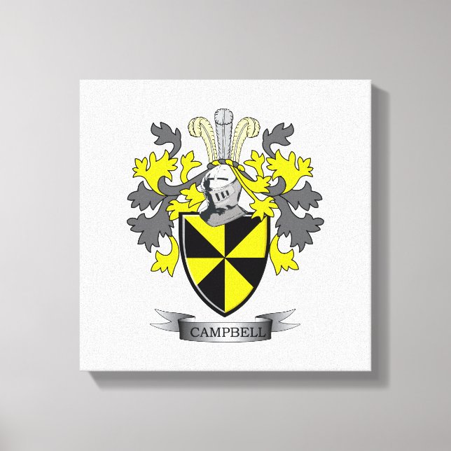 Wappen-Familienwappen Leinwanddruck (Vorderseite)