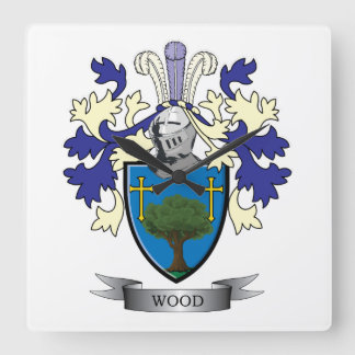 Wappen-Familienwappen Quadratische Wanduhr