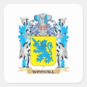 Wappen - Familienwappen Quadratischer Aufkleber
