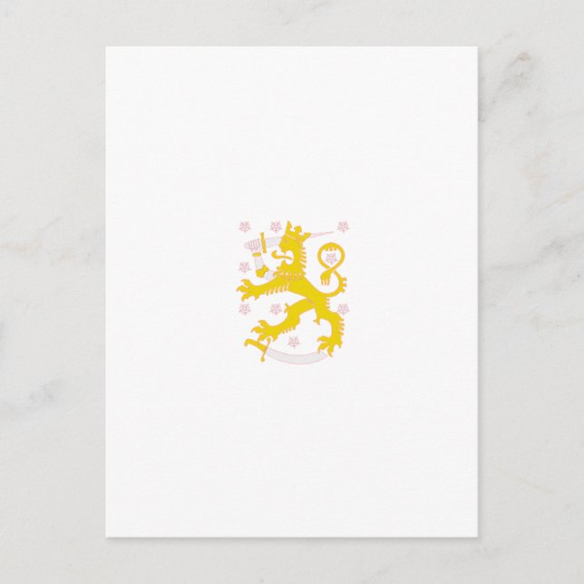 Wappen Finnlands Postkarte (Vorderseite)