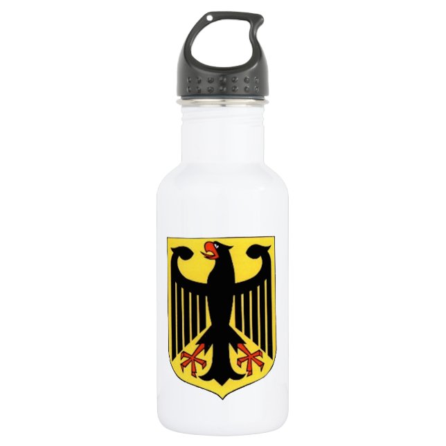 Wappen für Deutschland Edelstahlflasche (Vorderseite)