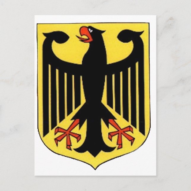 Wappen für Deutschland Postkarte (Vorderseite)