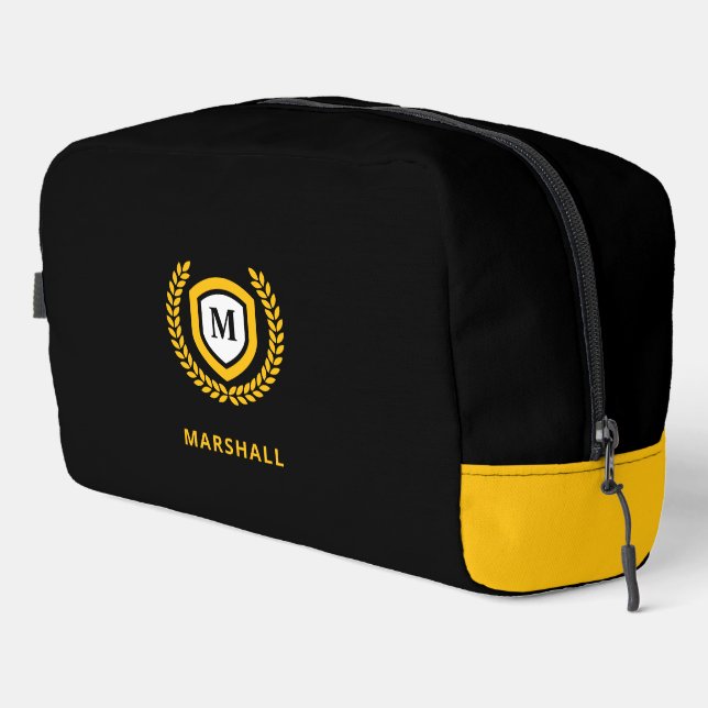Wappen für Schwarz-Gold-Monogram-Logos Waschbeutel (Rechte Ecke)