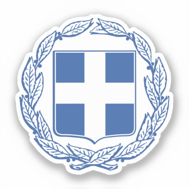 Wappen Griechenlands Aufkleber (Vorderseite)