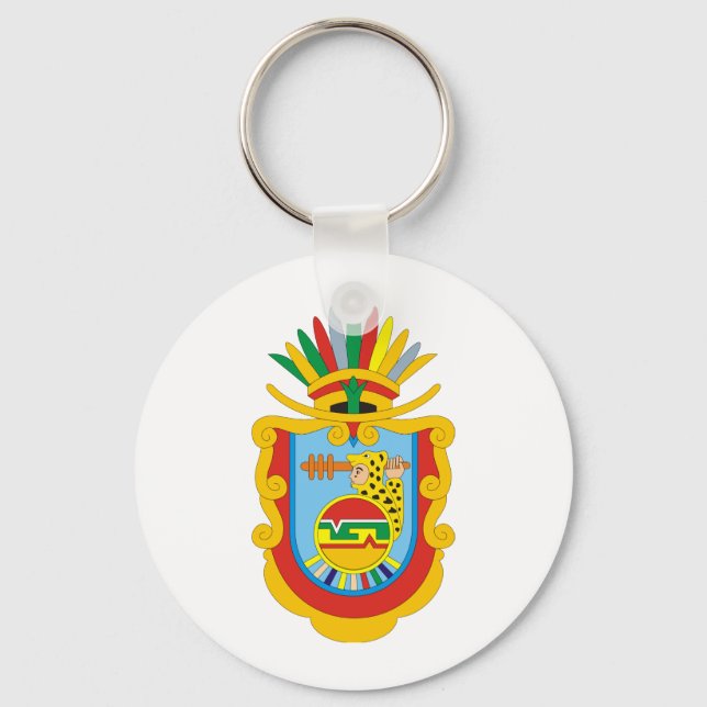 Wappen Guerrero Mexico Offizielles Symbol Logo Schlüsselanhänger (Vorderseite)