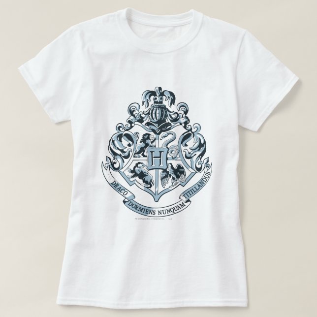 Wappen Harry Potter | Hogwarts - Blau T-Shirt (Design vorne)
