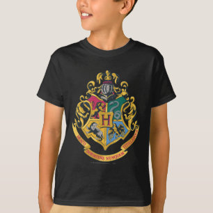 Wappen Harry Potter   Hogwarts - farbenreich T-Shirt