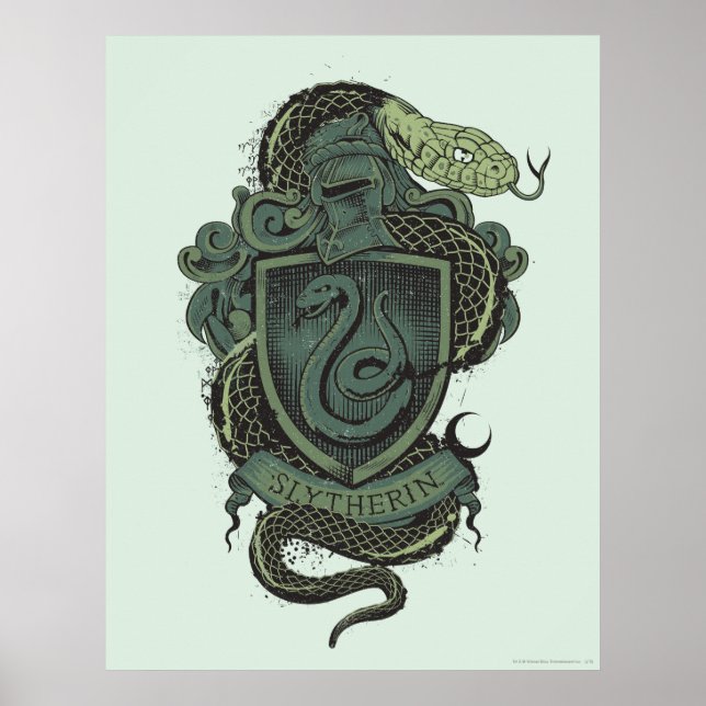 Wappen Harry Potter | Slytherin Poster (Vorne)