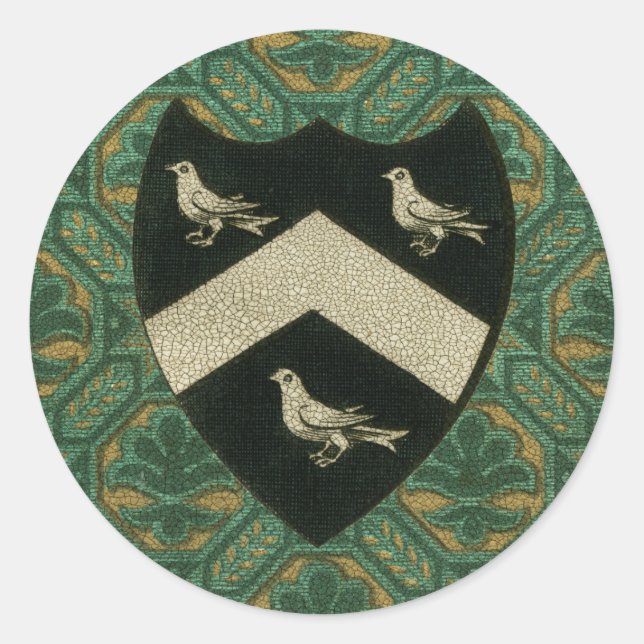 WAPPEN II RUNDER AUFKLEBER (Vorderseite)