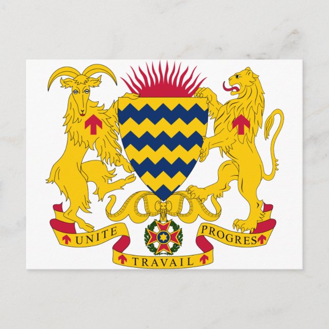 Wappen im Tschad Postkarte (Vorderseite)