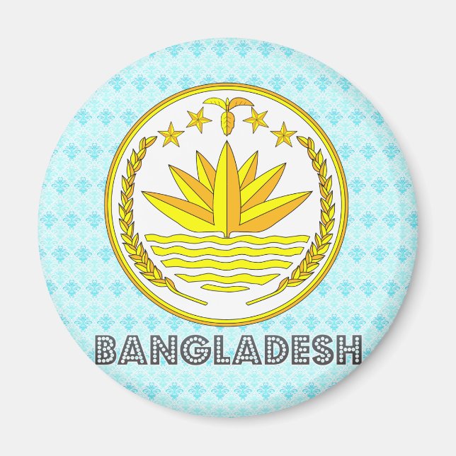 Wappen in Bangladesch Magnet (Vorne)