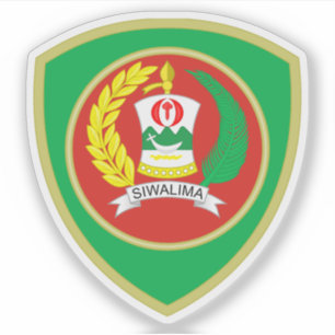 Wappen in der Provinz Maluku, Indonesien Aufkleber