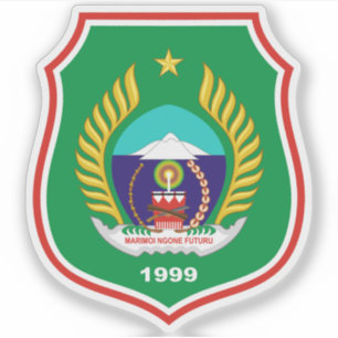 Wappen in der Provinz Nordmaluku, Indonesien Aufkleber